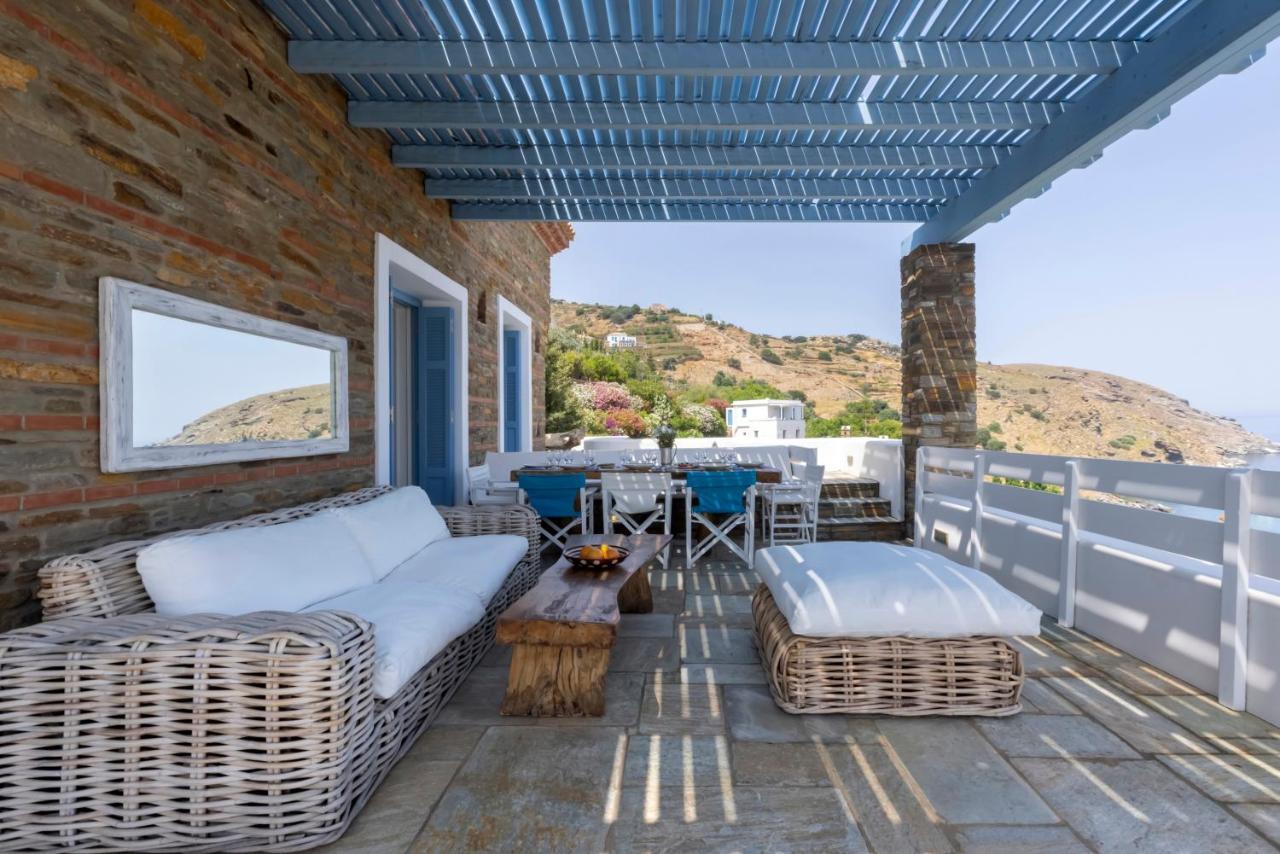 Luxury Villa By The Beach Steniaí Buitenkant foto