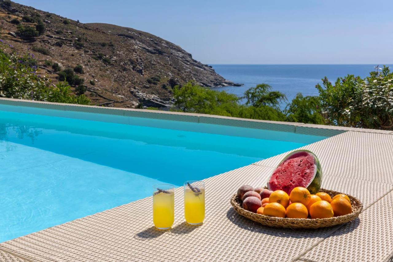Luxury Villa By The Beach Steniaí Buitenkant foto
