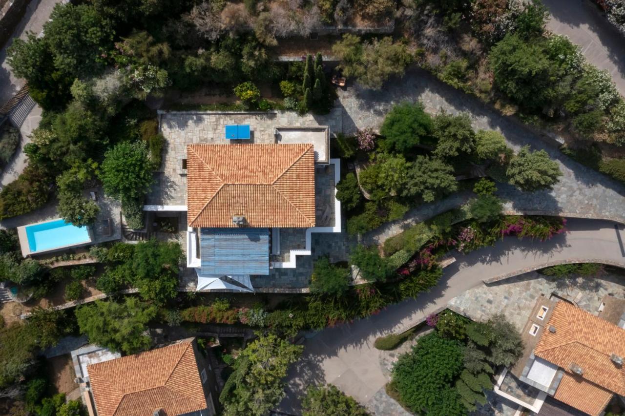 Luxury Villa By The Beach Steniaí Buitenkant foto