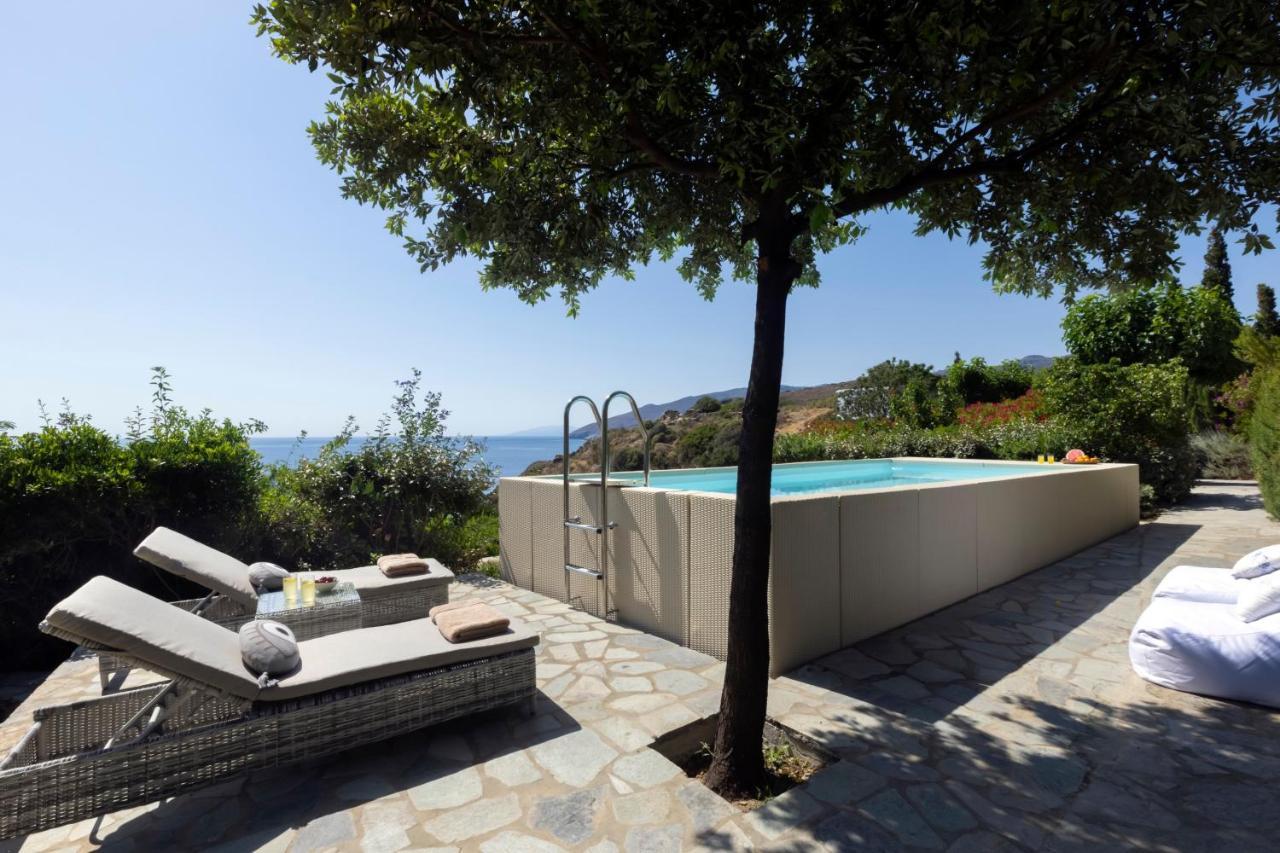 Luxury Villa By The Beach Steniaí Buitenkant foto